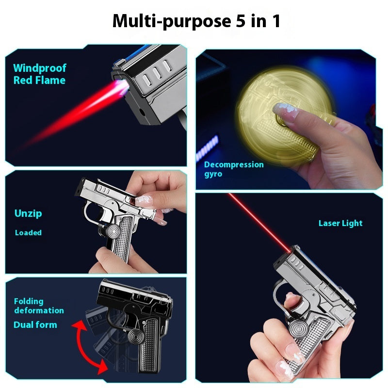 Multifunctional Folding Double-form Decompression Helicopter Shooter Lighter