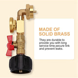 propane refill adapter with gauge