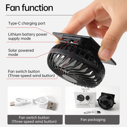 Solar Fan Hat