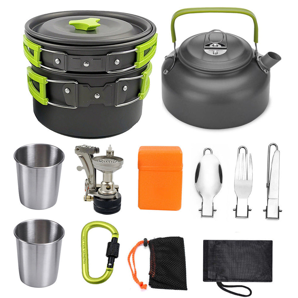 Camping Cookware Kit Outdoor Cooking