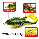 a DOUBLE PROPELLER FROG SOFT BAIT