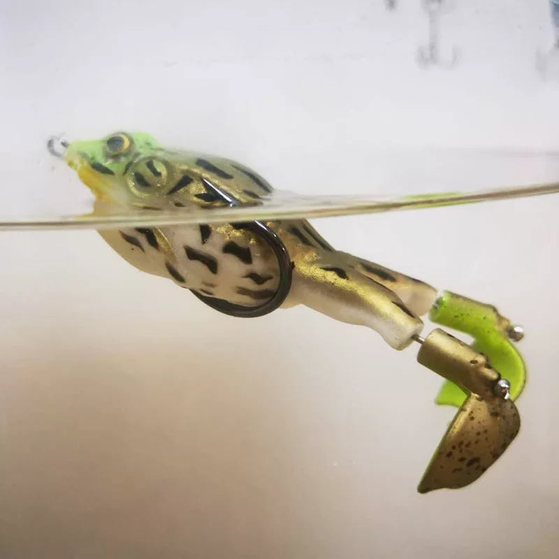 a DOUBLE PROPELLER FROG SOFT BAIT