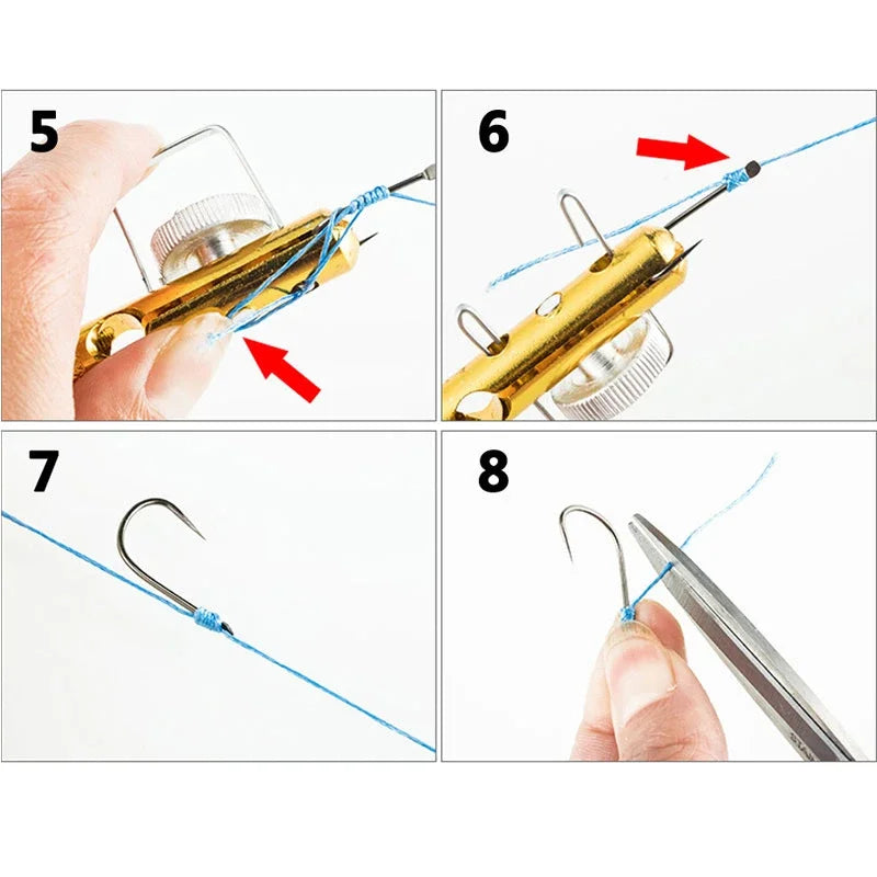 a Fishing Line Knotter Hook Needle