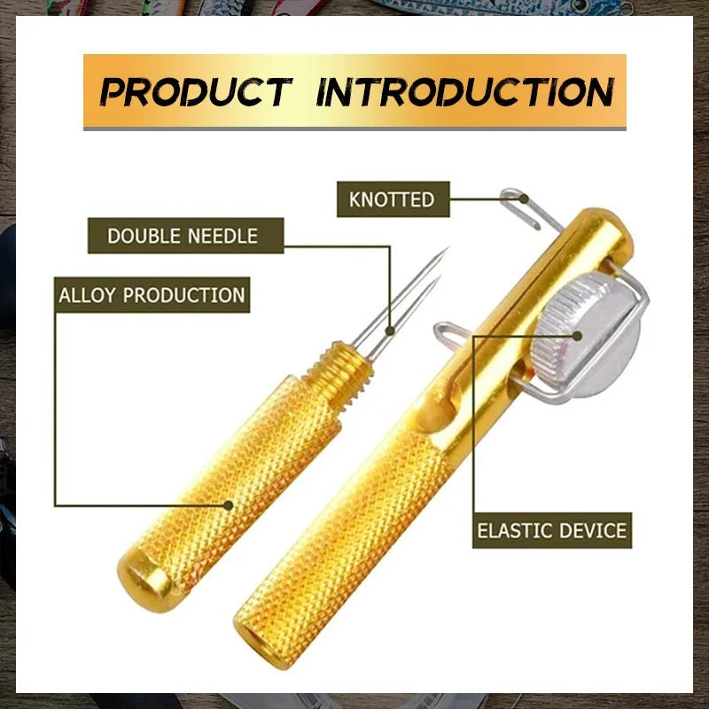 a Fishing Line Knotter Hook Needle