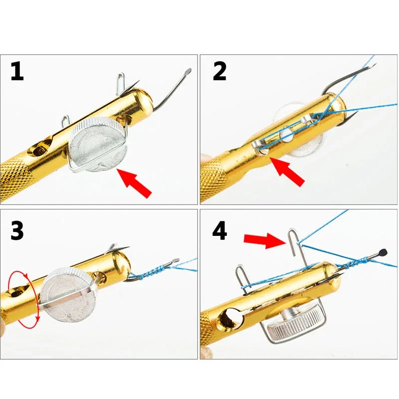 a Fishing Line Knotter Hook Needle