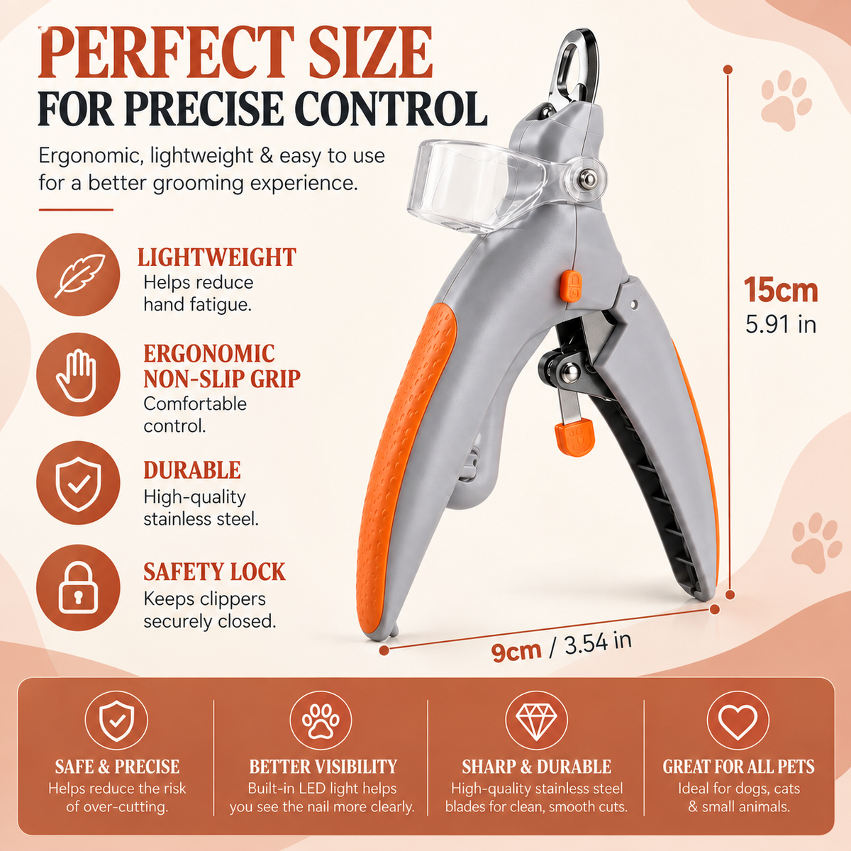 PawVision Pro LED Nail Clippers
