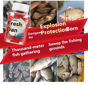Lazy Particle bait displayed near fishing equipment for context.