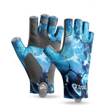 Ice Silk Fingerless Fishing Gloves – Non-Slip & Breathable