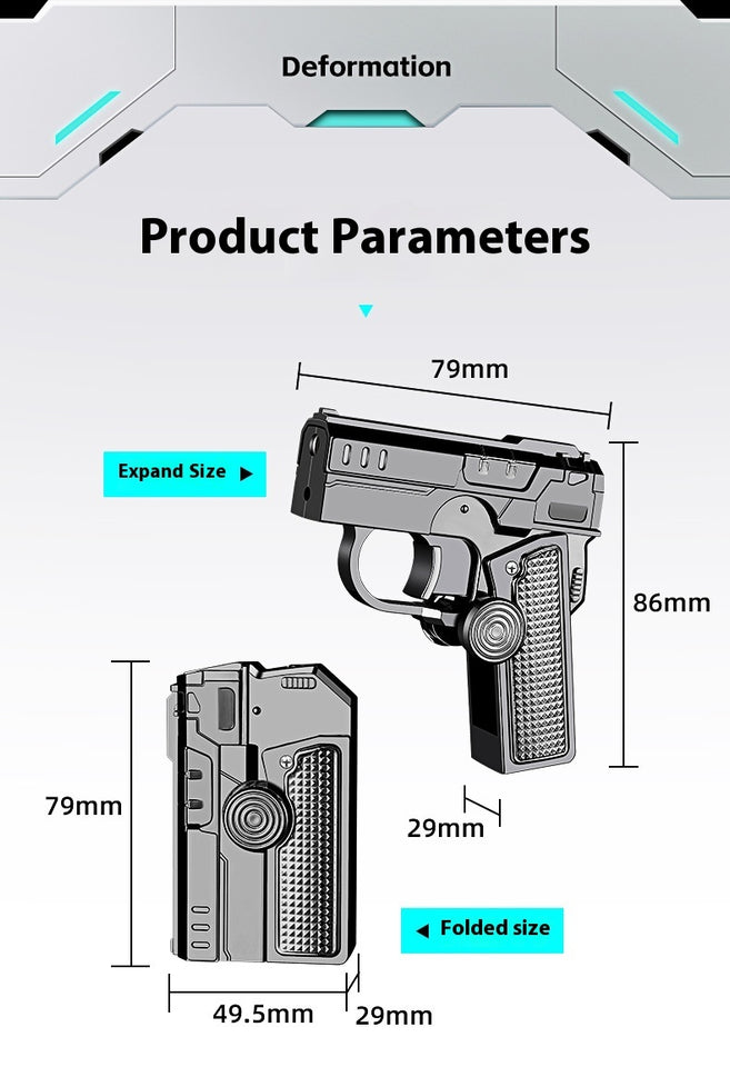 Multifunctional Folding Double-form Decompression Helicopter Shooter Lighter