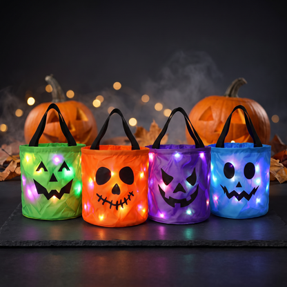 Halloween LED Trick-or-Treat Bucket