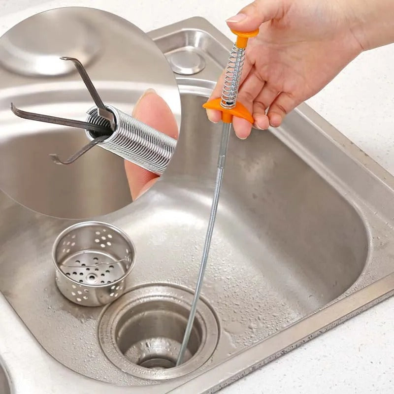 Sewer cleaning hook