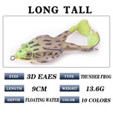 a DOUBLE PROPELLER FROG SOFT BAIT